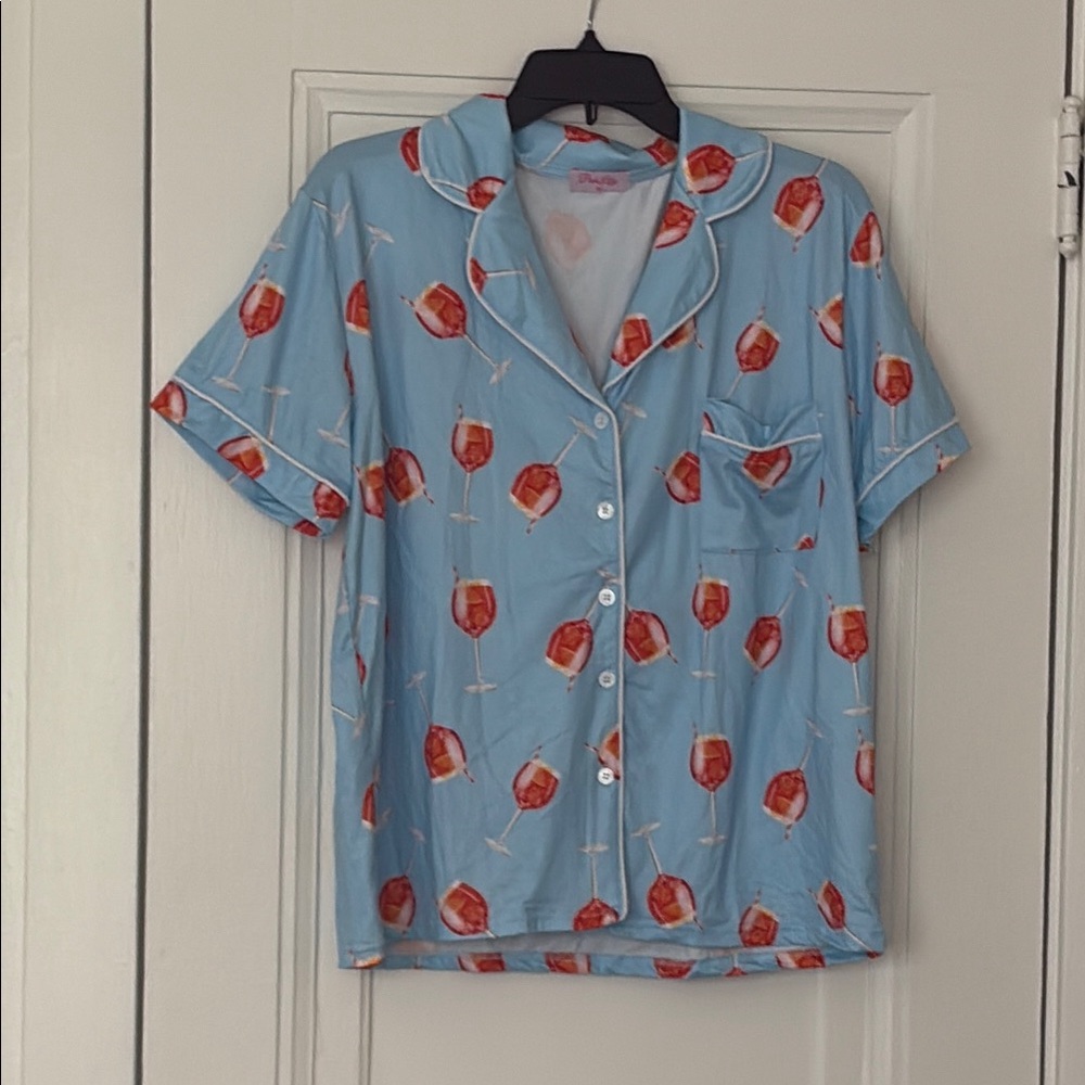 Pink Lily Spritz Before Bed Pajama Shorts Set